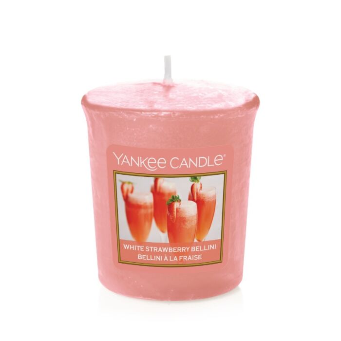 Yankee Candle White Strawberry Bellini - Votive Sampler-1